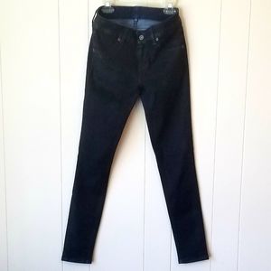 Carmar guc waxed blue/black skinny jeans size 25
